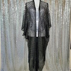 NWOT Fringe Spiderweb Cover Up
